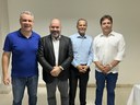 Isac e diretores do Confiança: compromisso com o esporte e projetos sociais
