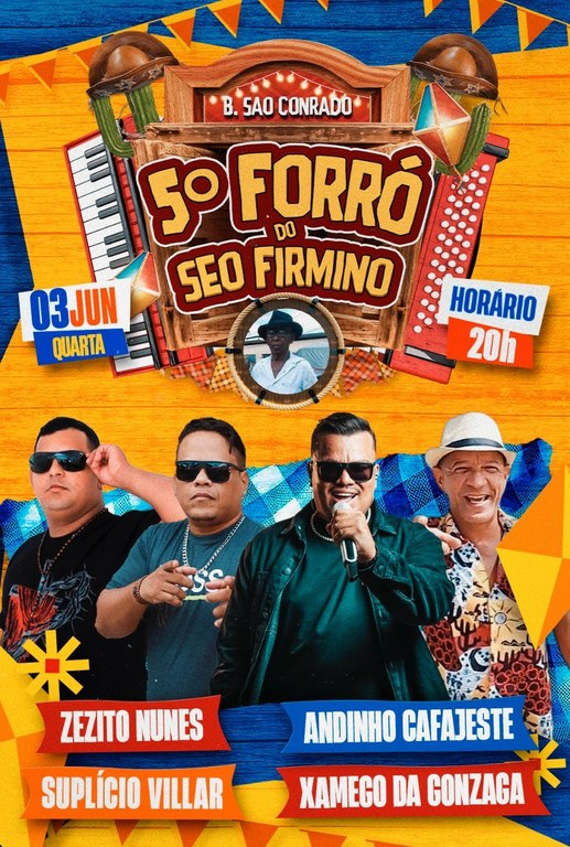 Joaquim da Janelinha convida população para o 5º Forró do Seo Firmino no São Conrado