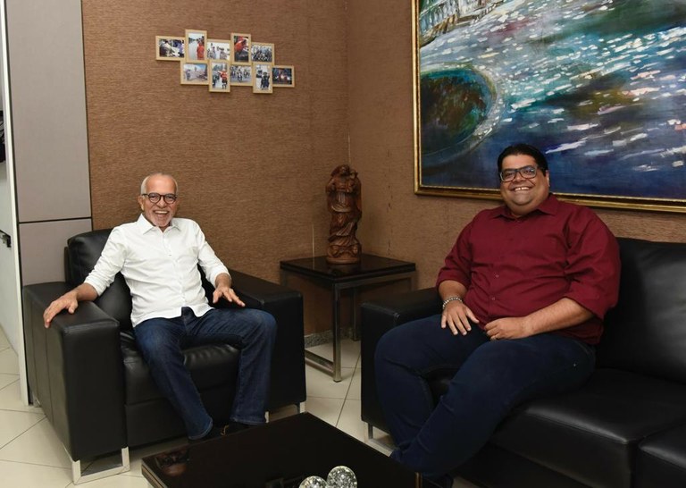 Joaquim da Janelinha se reúne com o prefeito Edvaldo Nogueira