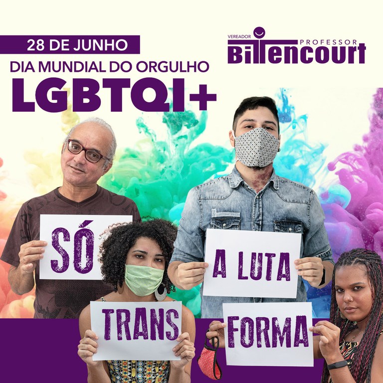 Junho: Professor Bittencourt lança campanha de apoio ao orgulho LGBTQI+