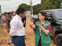 Levi Oliveira acompanha obras na Zona de Expansão e solicita melhorias na pavimentação de Aracaju