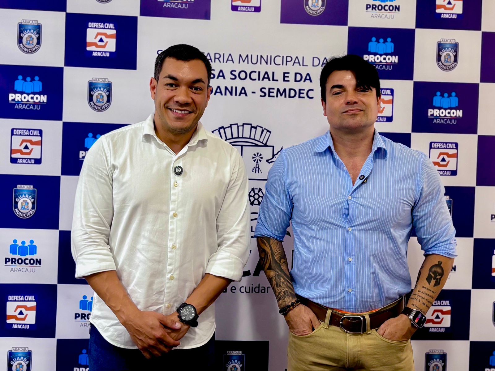 Levi Oliveira faz visita de cortesia ao delegado André David e reforça compromisso com a segurança pública 