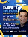Levi Oliveira levará Gabinete Itinerante e Mutirão de Saúde e Empregabilidade ao bairro Mosqueiro neste sábado, 25 