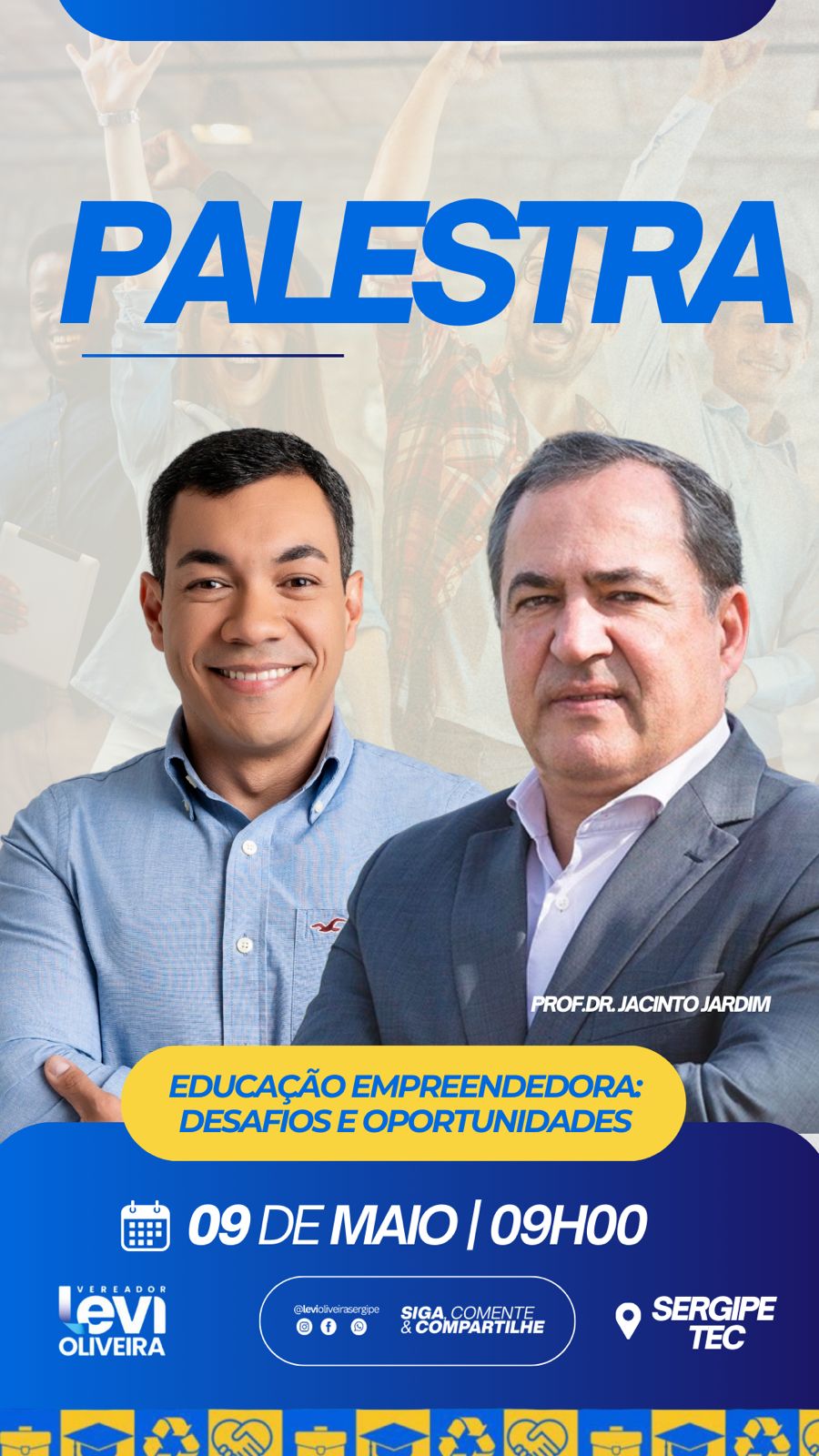 Levi Oliveira organiza prévia de Congresso sobre Empreendedorismo e Cidadania e estimula discussão entre jovens estudantes