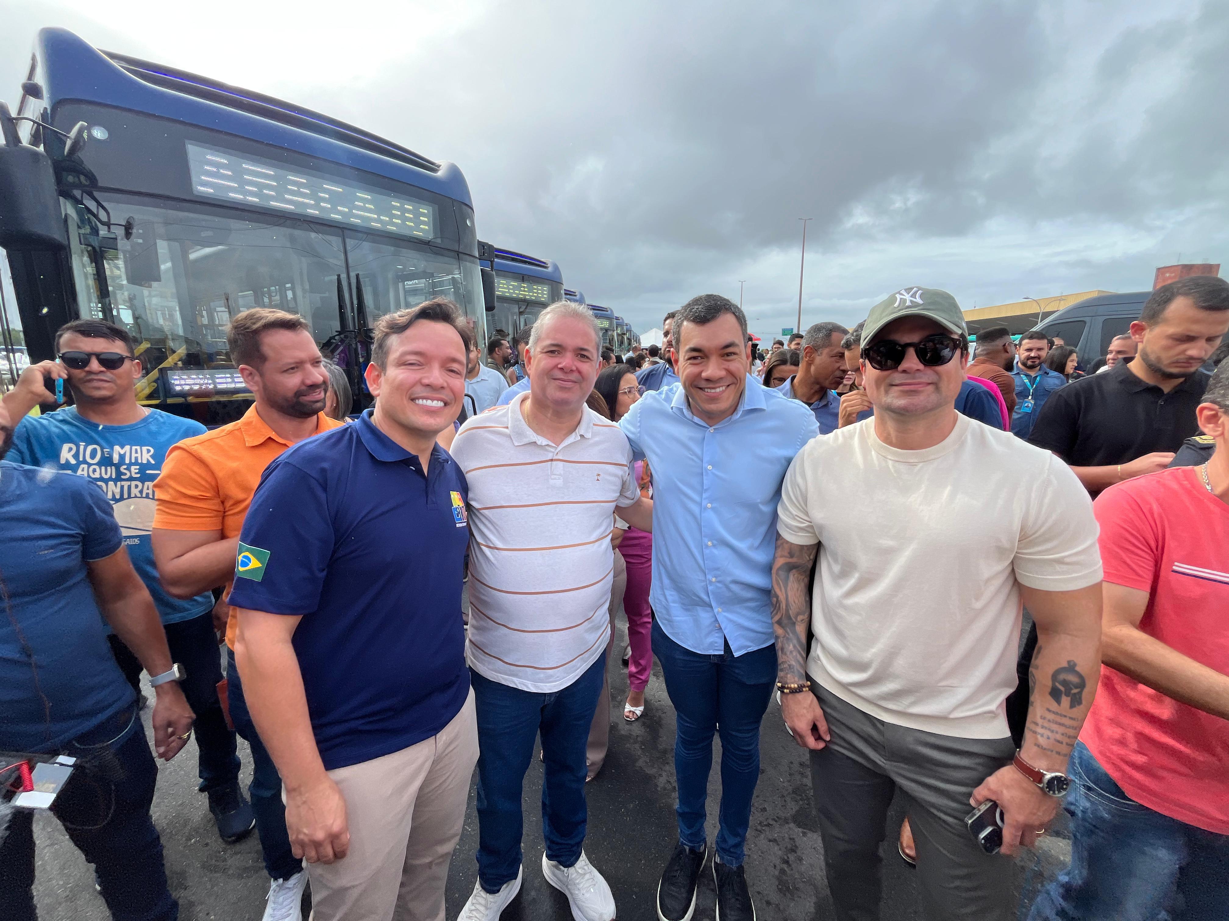 Levi Oliveira participa da entrega da primeira frota de ônibus elétricos de Aracaju e enfatiza pioneirismo na modernização e sustentabilidade 