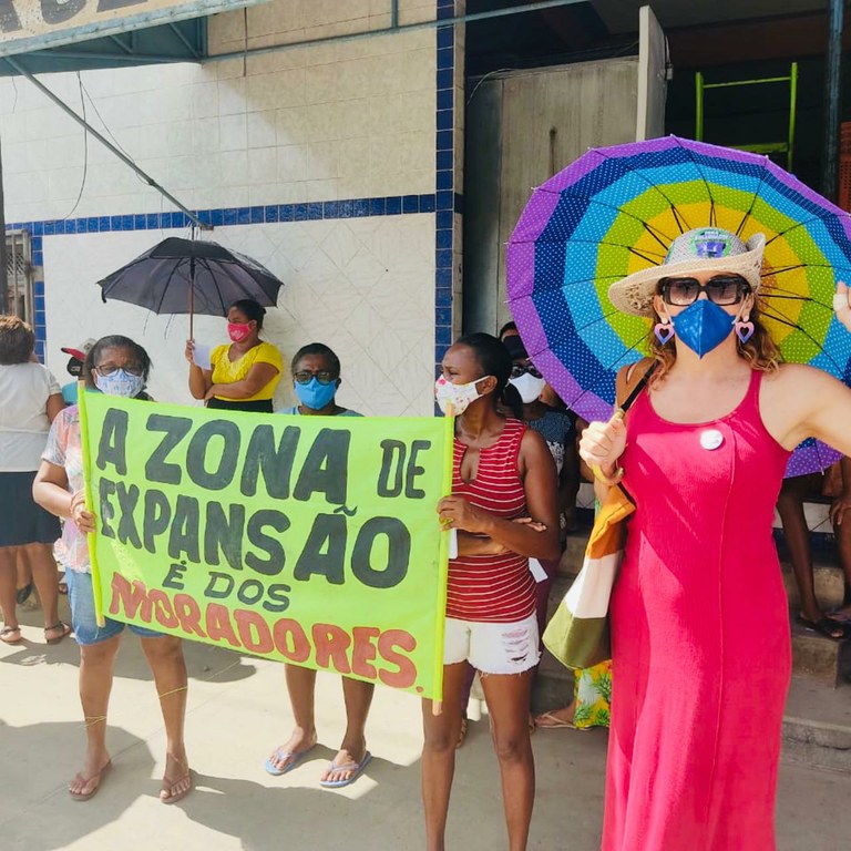 Linda apoia a manifestação da população da Zona de Expansão