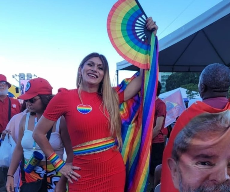 Linda Brasil prestigia posse do presidente Lula 