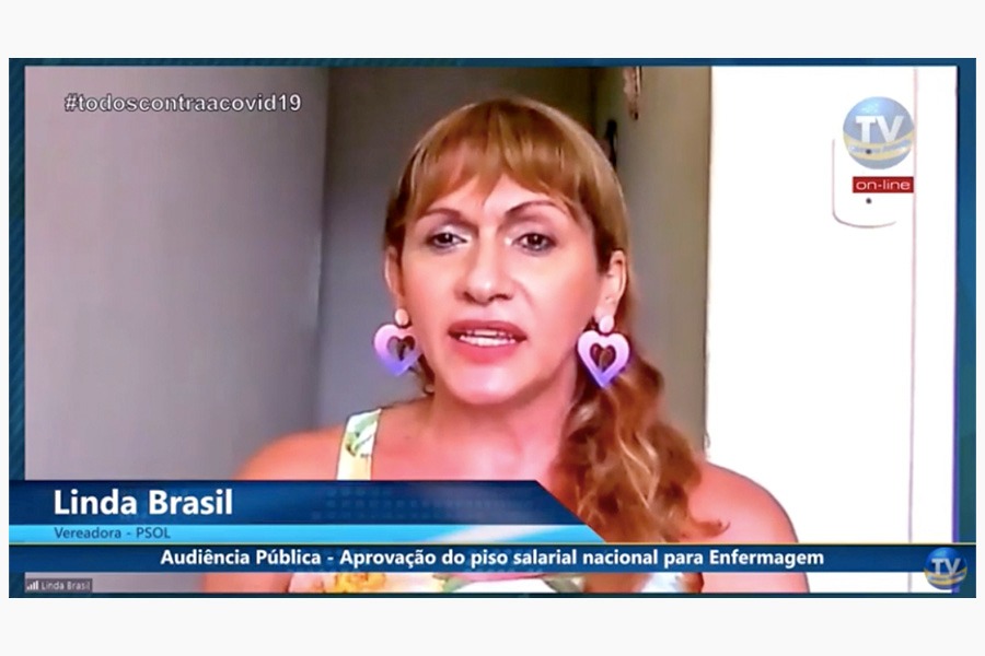 Linda endossa respeito, valorização e o pagamento do piso dos/das trabalhadores/as de enfermagem