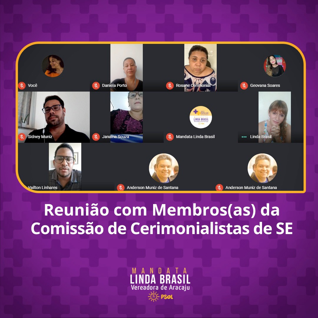 Linda se reúne com Comissão de Cerimonialistas