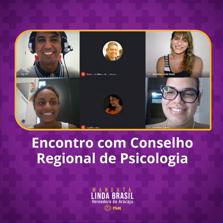 Linda se reúne com Conselho Regional de Psicologia