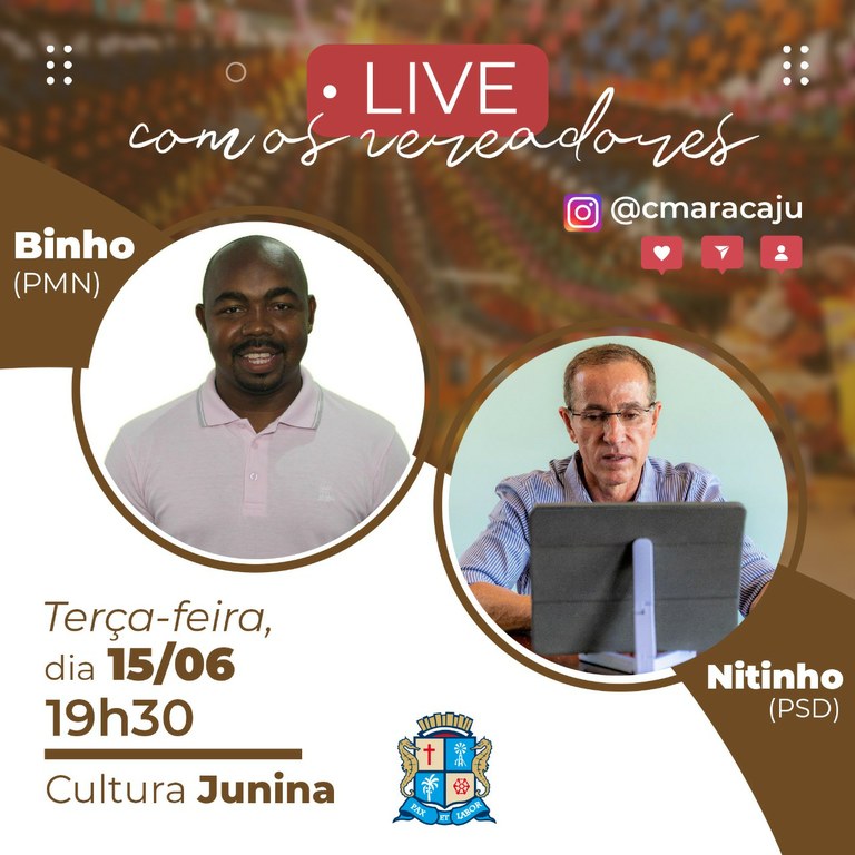 Live “Parlamento Digital” receberá Nitinho e Binho nesta terça, 15