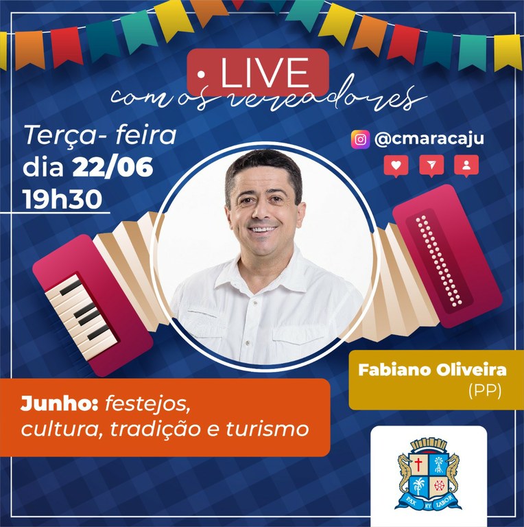 Live com os vereadores recebe Fabiano Oliveira