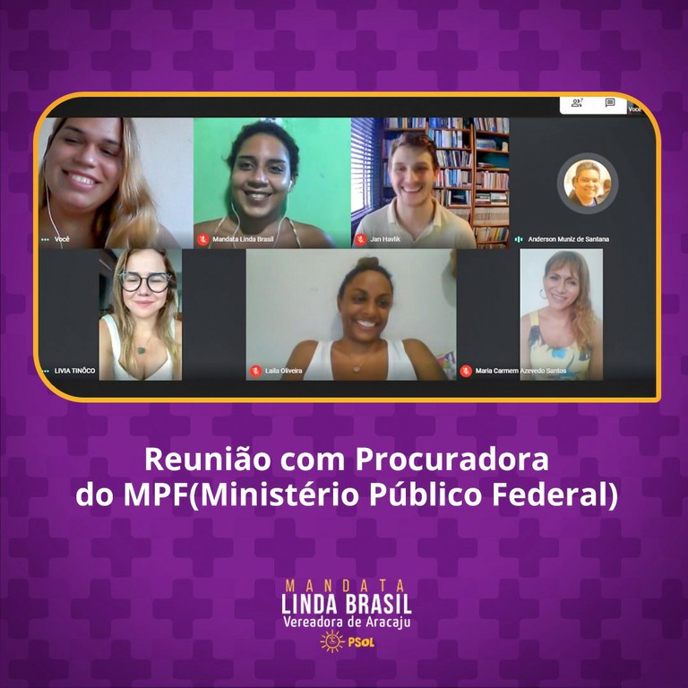 Mandata de Linda Brasil realiza reunião com Ministério Público Federal