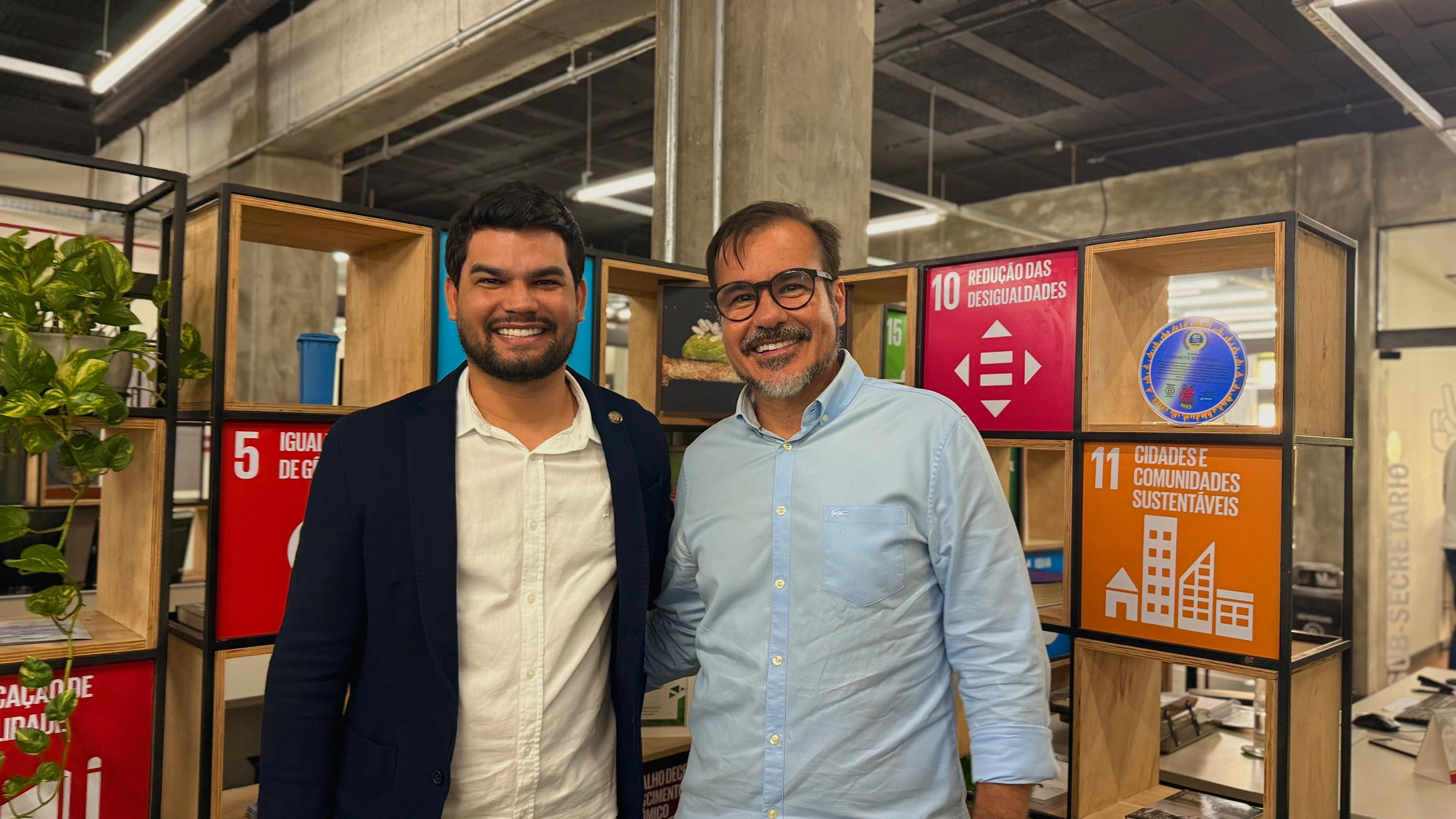 Maurício Maravilha quer implementar jardins de chuva em Aracaju e faz visita técnica em Salvador para conhecer projeto