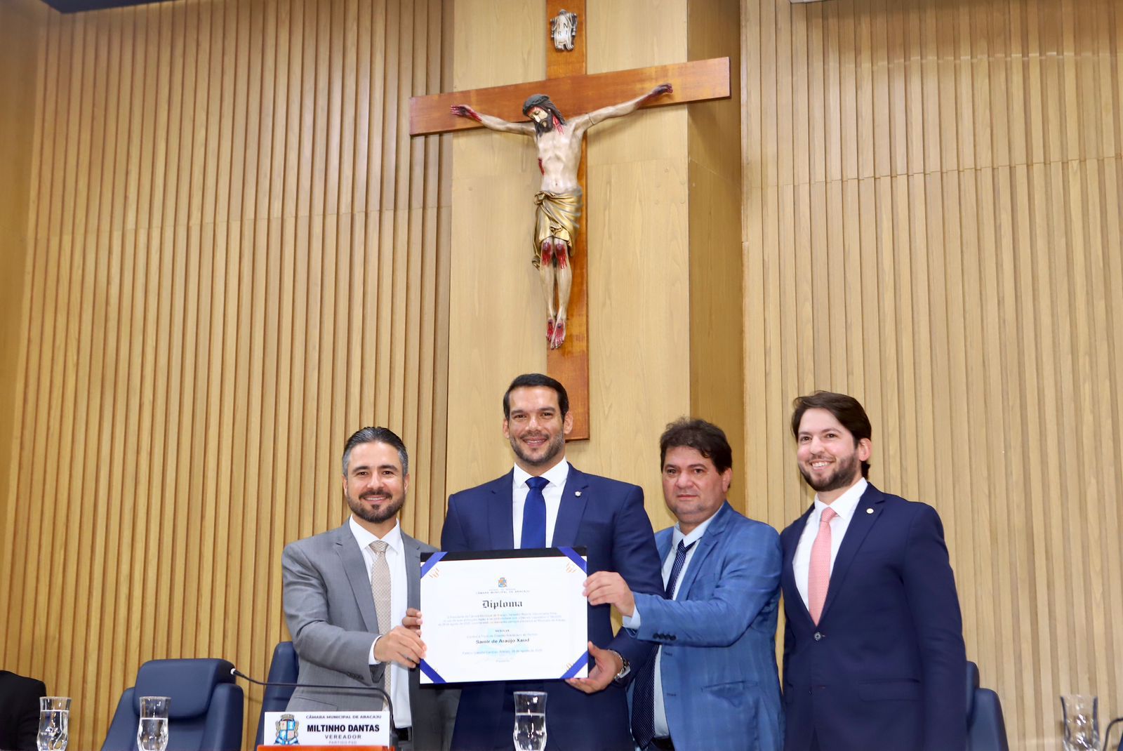 Miltinho Dantas destaca apoio da CBF ao Nordeste em discurso de homenagem a Samir Xaud