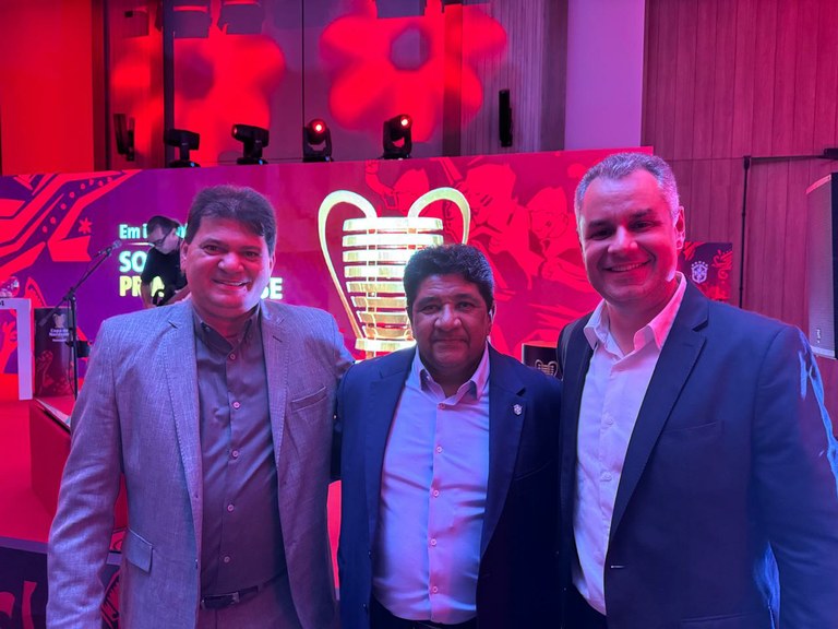 Miltinho Dantas participa do sorteio da Copa Nordeste na cidade do Rio de Janeiro 