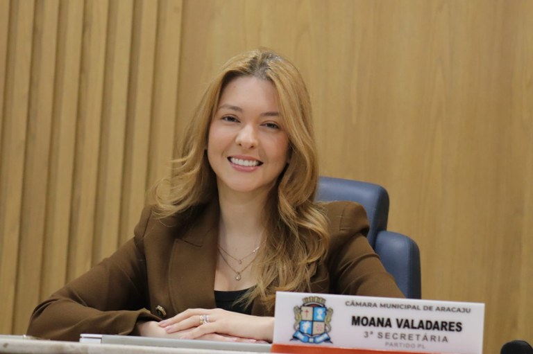 Moana Valadares tem projeto do Sandbox Regulatório aprovado por unanimidade em 1ª votação na Câmara de Aracaju
