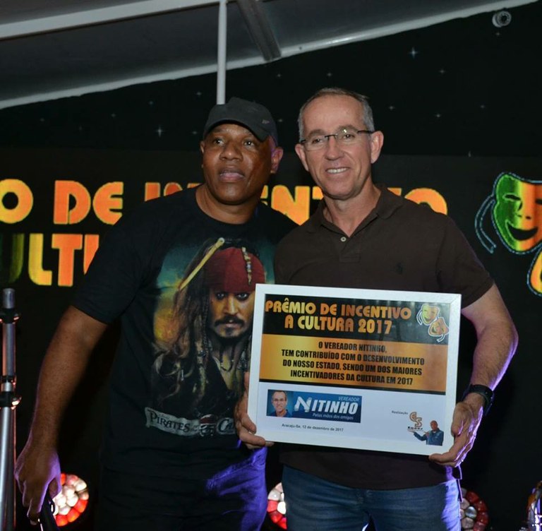 Nitinho recebe Prêmio de Incentivo à Cultura 2017