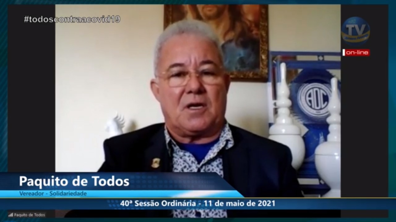 Paquito de Todos parabeniza audiência pública e serviço de desinfecção