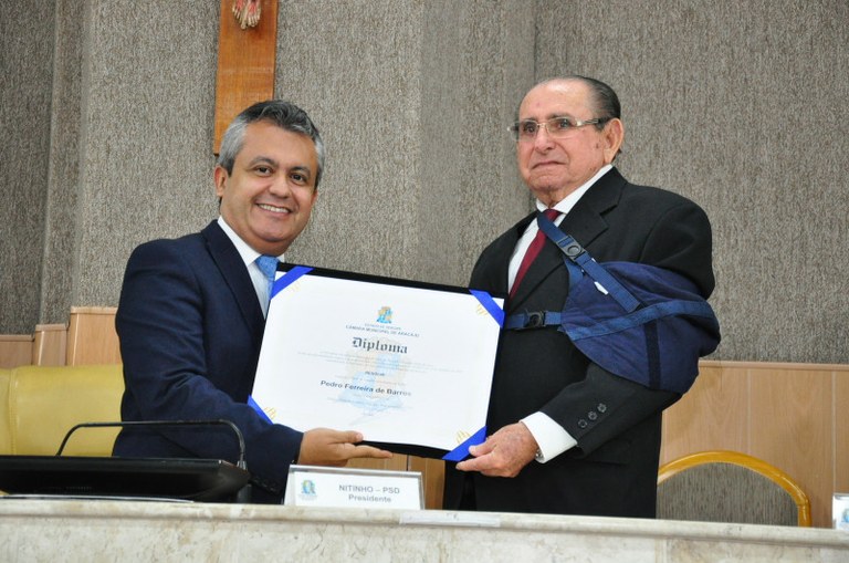 Pedro Ferreiras de Barros já é Cidadão Aracajuano