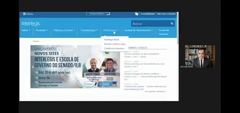 Portal do Interlegis lança novo layout