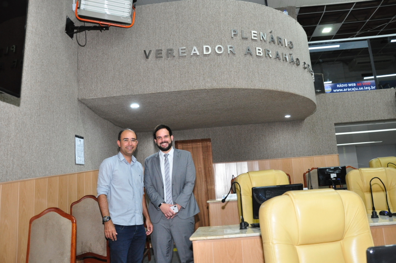 Prefeito de Campo do Brito faz visita à CMA para trocar experiências com o Parlamento