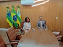 Presidente da Câmara de Vereadores recebe professora da UFS para discutir parceria institucional 