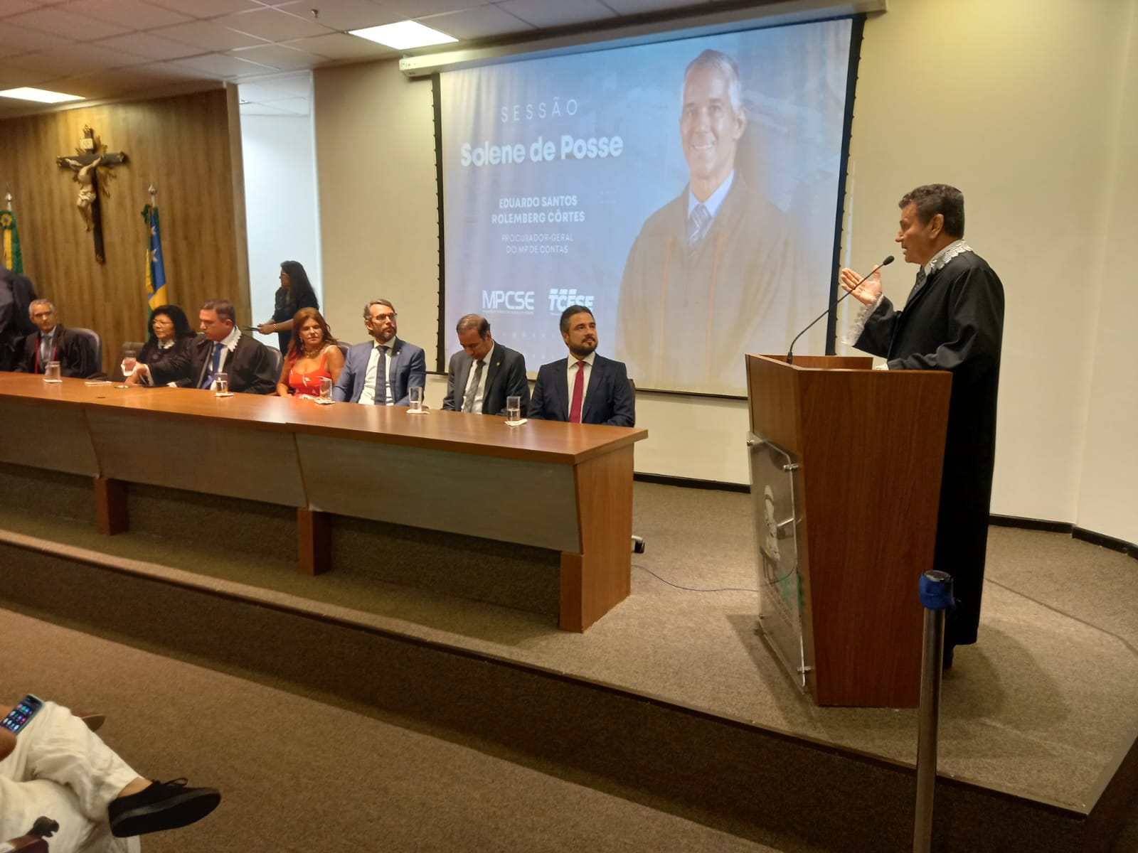 Presidente da Câmara Municipal de Aracaju prestigia posse de novo Procurador Geral de Contas do TCE 