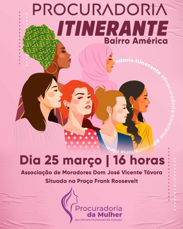 Procuradoria da Mulher da CMA realiza ação no bairro América nesta terça-feira (25/03) 