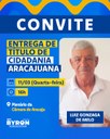 Professor Luiz Gonzaga de Melo receberá Título de Cidadão Aracajuano na quarta-feira (11/03) 
