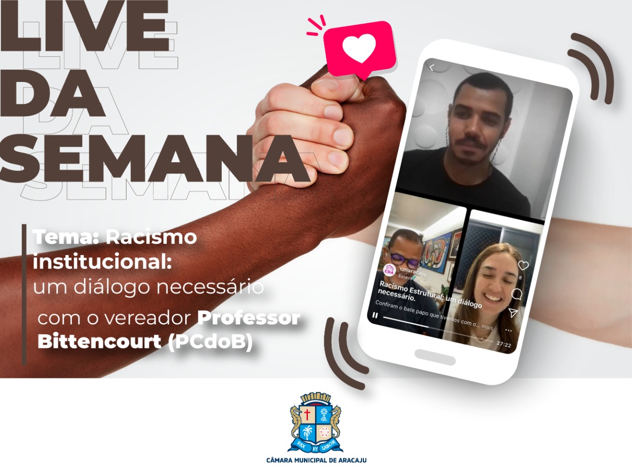 Racismo Institucional é tema de Live com Professor Bittencourt 