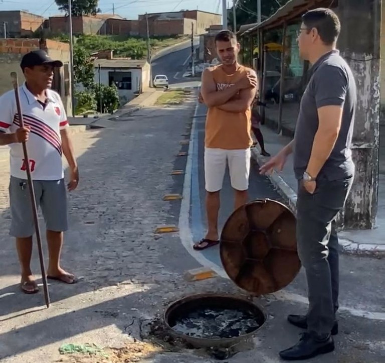 Ricardo Marques apela por manutenção geral na rede de esgoto do bairro Dom Luciano, na Zona Norte de Aracaju
