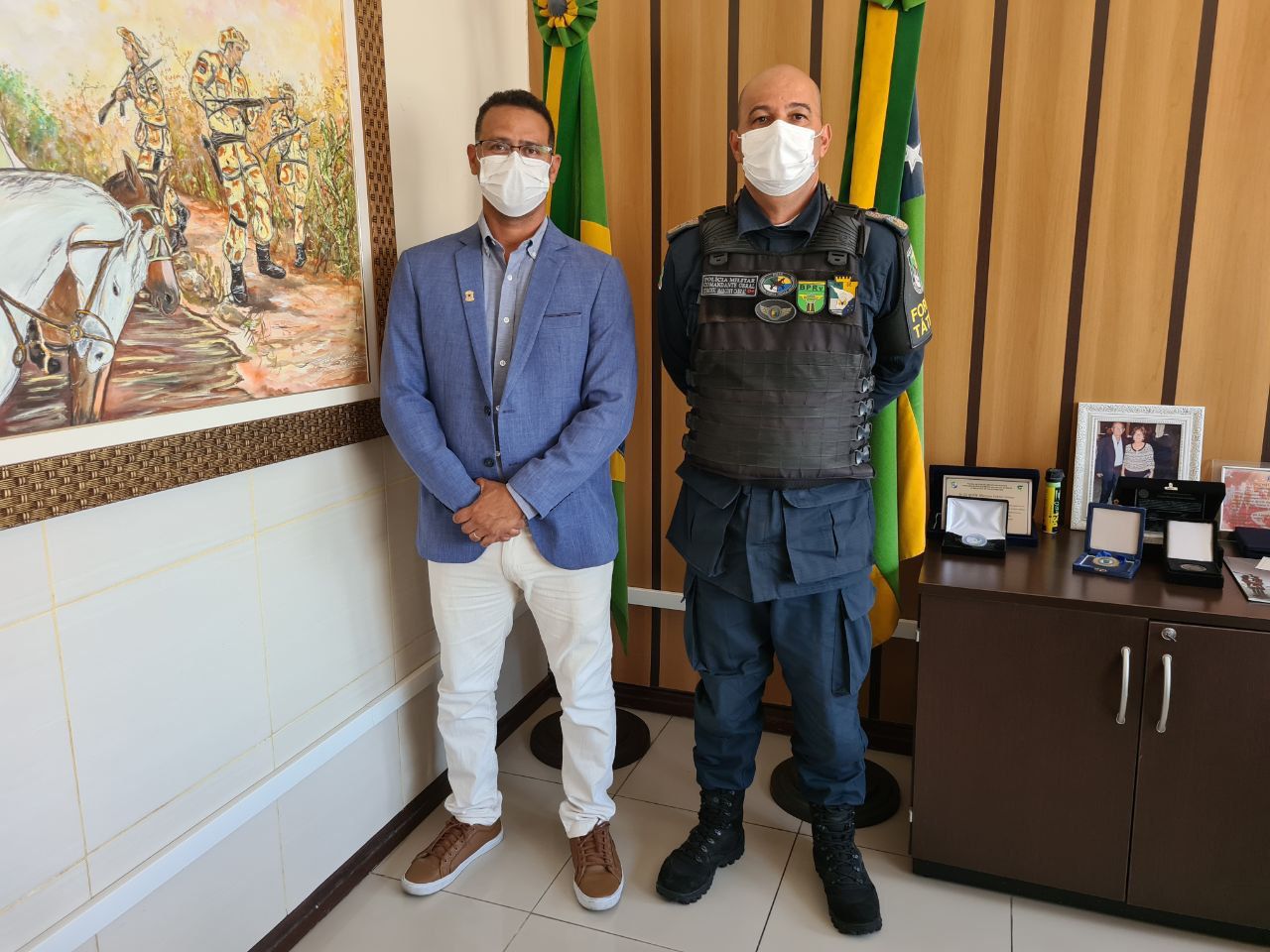 Sargento Byron apresenta projeto ao Comando Geral da PM