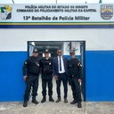 Sargento Byron prestigia inauguração do 13º Batalhão de Polícia Militar de Sergipe 