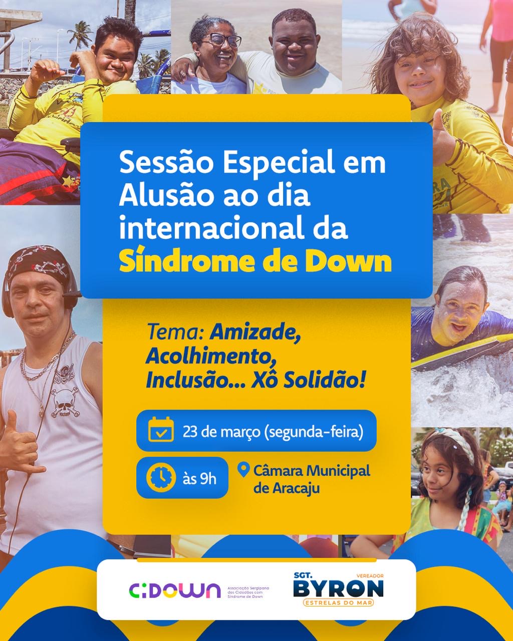 Sessão Especial em alusão ao Dia Internacional da Pessoa com Síndrome de Down acontece nesta segunda-feira, 23/03