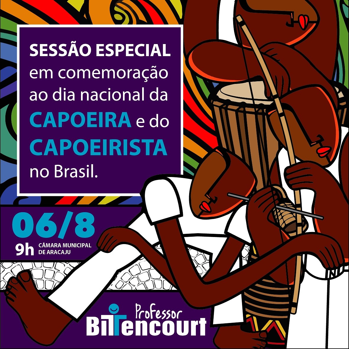 Sessão Especial pelo Dia da Capoeira e do Capoeirista acontece na próxima segunda-feira