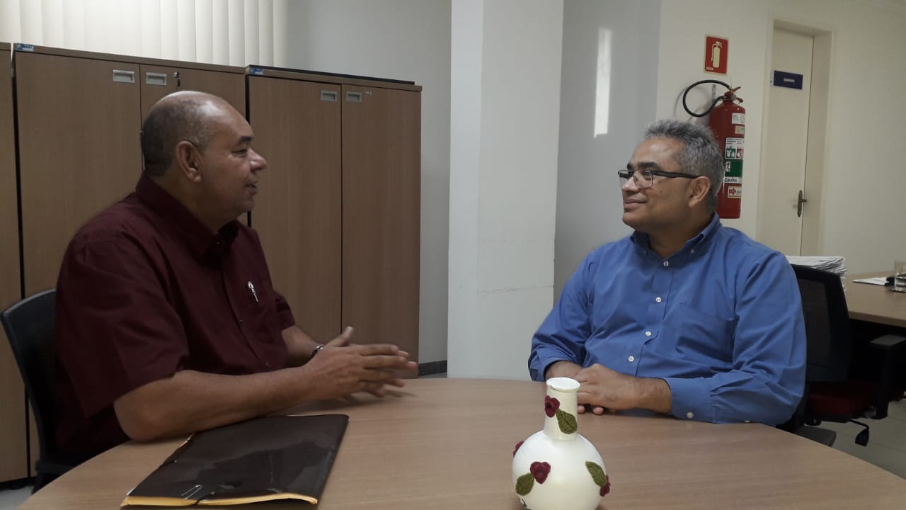 Seu Marcos é recebido pelo presidente da Sema