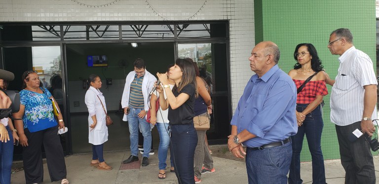 Seu Marcos participa de ato no Nestor Piva