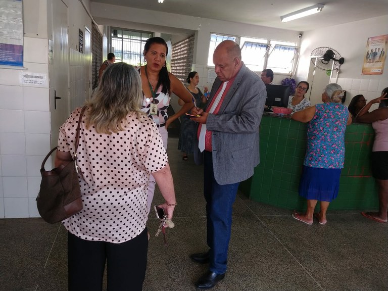 Seu Marcos visita UBS do Bairro Veneza