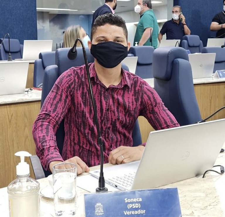Soneca está ansioso para retorno do trabalho presencial na Câmara de Vereadores nesta terça