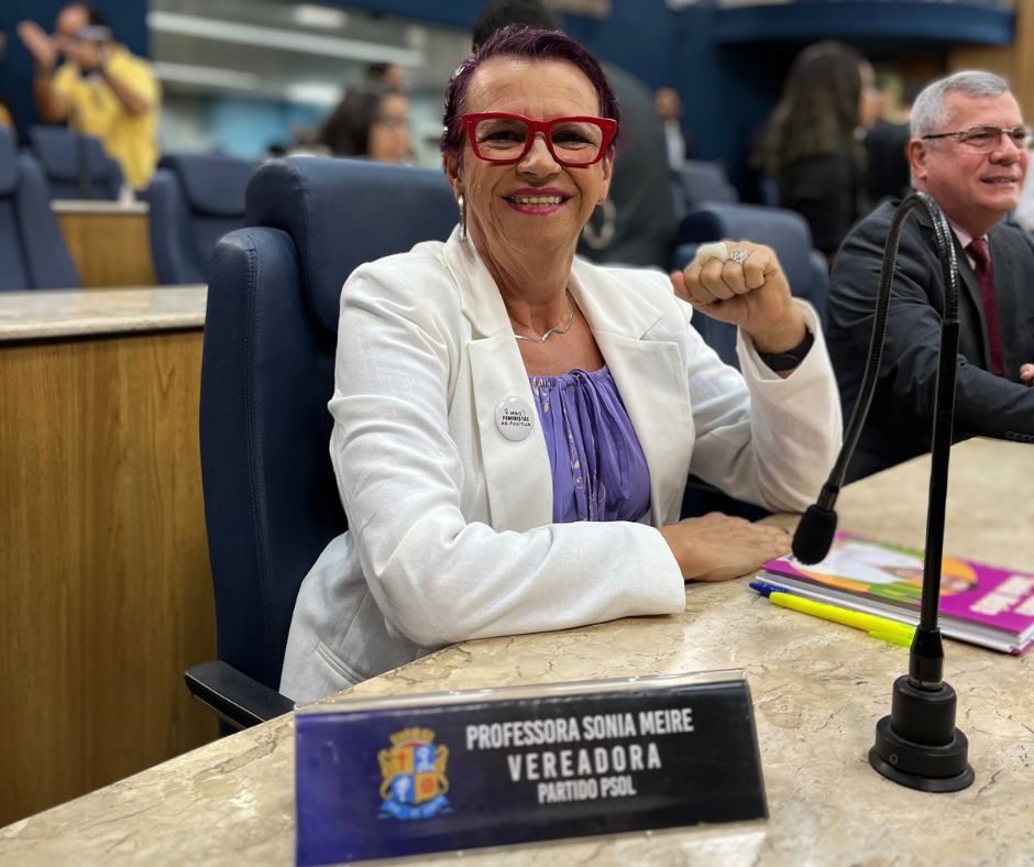 Sonia Meire inicia novo mandato reafirmando ser oposição de esquerda à gestão municipal   