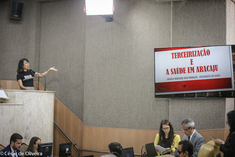 Terceirização e a Saúde em Aracaju é tema de Tribuna Livre na CMA