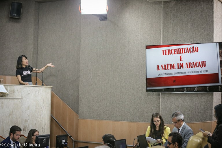 Terceirização e a Saúde em Aracaju é tema de Tribuna Livre na CMA