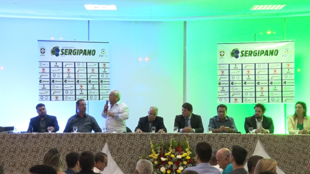 Thiaguinho Batalha prestigia o lançamento do Campeonato Sergipano de Futebol 2019