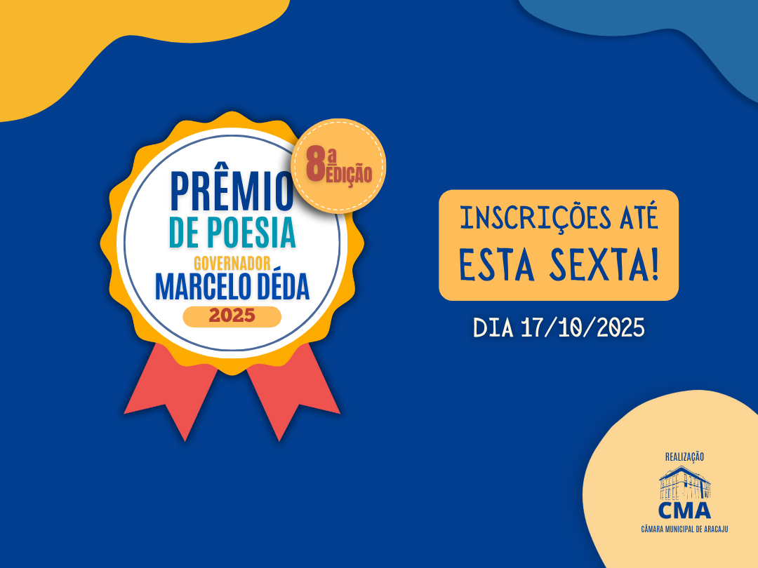 Últimos Dias! Escolas têm até sexta (17) para se inscrever no Prêmio de Poesia Governador Marcelo Déda 2025 