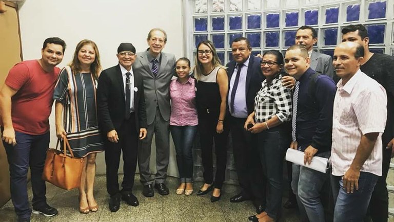 Vereador Américo de Deus dá boas vindas ao Deputado Moritos Matos que é o mais novo redista