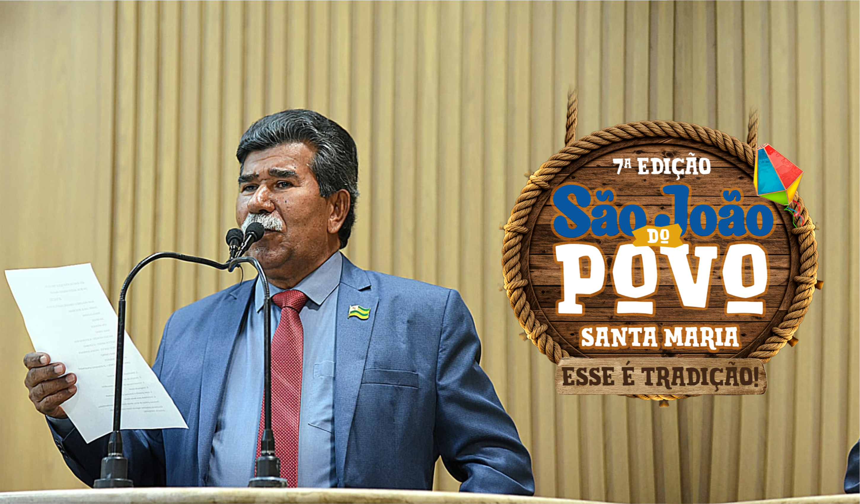 Vereador Bigode destaca importância da tradição do ‘São João do Povo’ no Santa Maria em plenária na Câmara Municipal   