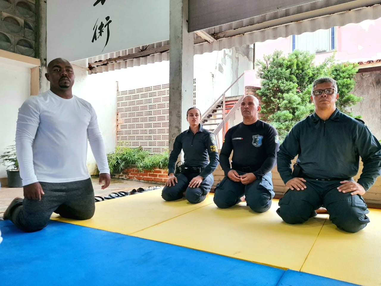 Vereador Binho conhece o projeto Aikido Policial