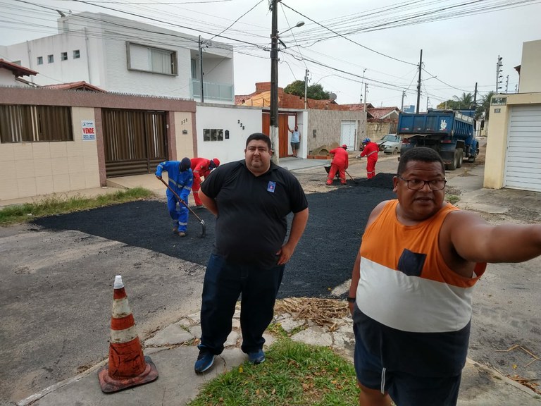 Cabo Didi agradece ao secretário de Infraestrura por atender ofício de melhoria do Residencial Vila Verde