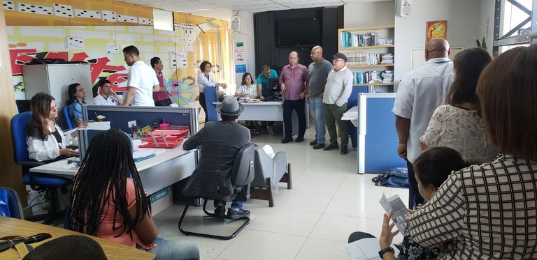 Vereador Isac acompanha direção do Sindiprev/SE em mobilização de servidores do INSS 